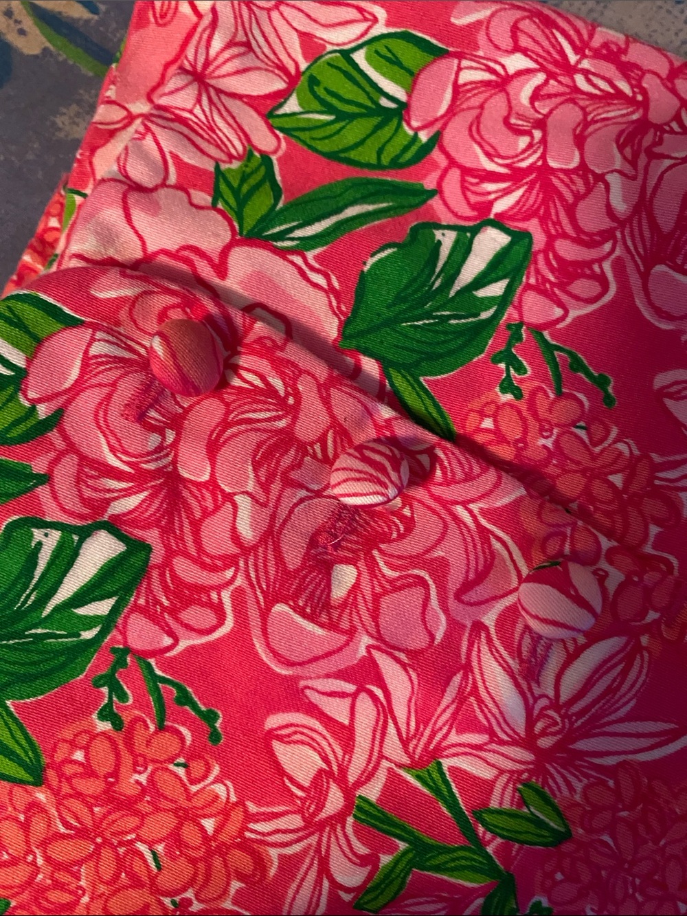 Lilly Pulitzer Pink Floral Cropped Pull-On Pants - Picture 8 of 11